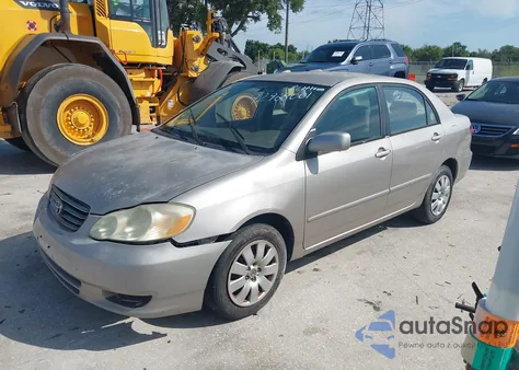 2003 Toyota Corolla Le z USA, uszkodzony, nr VIN 2T1BR32E63C005853